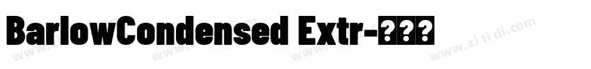 BarlowCondensed Extr字体转换